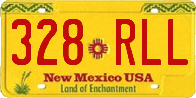 NM license plate 328RLL