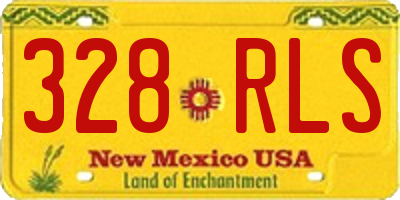 NM license plate 328RLS