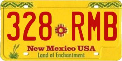 NM license plate 328RMB