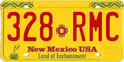 NM license plate 328RMC