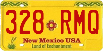 NM license plate 328RMQ