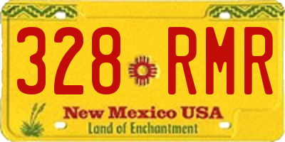 NM license plate 328RMR