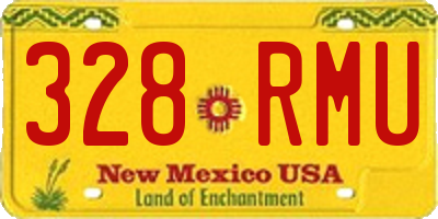 NM license plate 328RMU