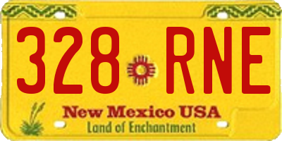 NM license plate 328RNE