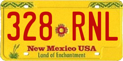 NM license plate 328RNL