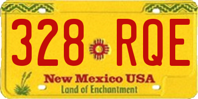 NM license plate 328RQE
