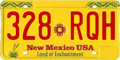 NM license plate 328RQH