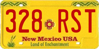 NM license plate 328RST