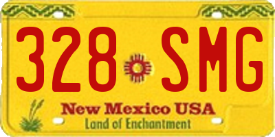 NM license plate 328SMG