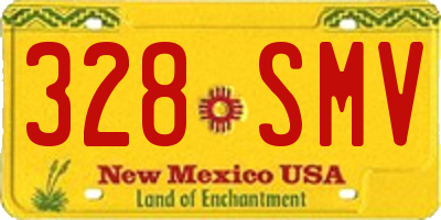 NM license plate 328SMV