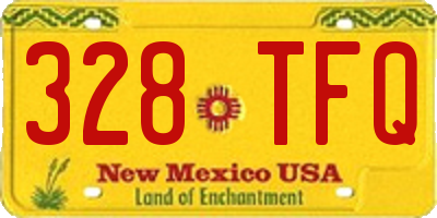 NM license plate 328TFQ