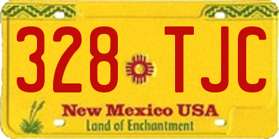 NM license plate 328TJC