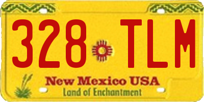 NM license plate 328TLM