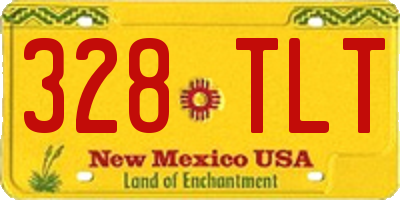NM license plate 328TLT