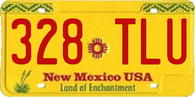 NM license plate 328TLU