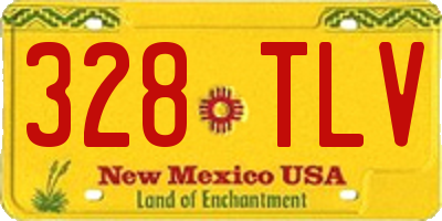 NM license plate 328TLV