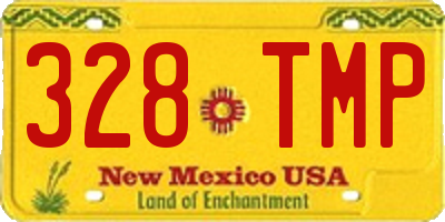 NM license plate 328TMP