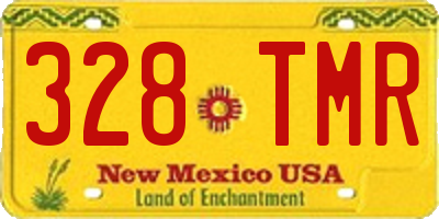 NM license plate 328TMR