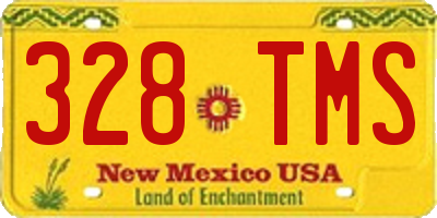 NM license plate 328TMS