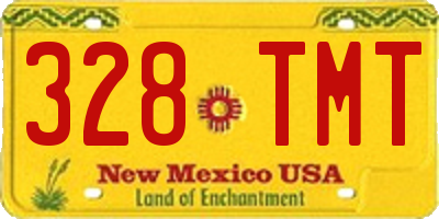 NM license plate 328TMT