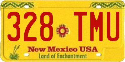 NM license plate 328TMU