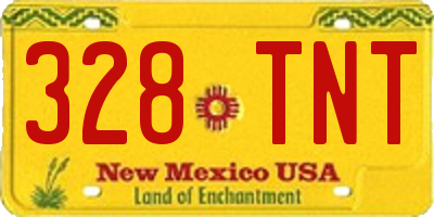 NM license plate 328TNT