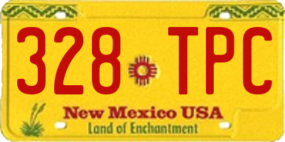 NM license plate 328TPC