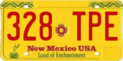 NM license plate 328TPE