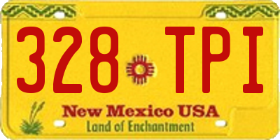 NM license plate 328TPI