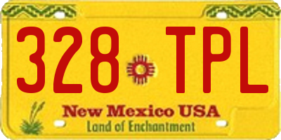 NM license plate 328TPL