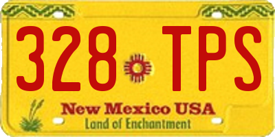 NM license plate 328TPS