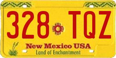 NM license plate 328TQZ