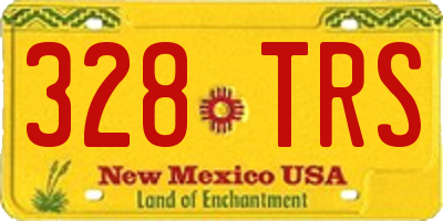 NM license plate 328TRS