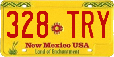 NM license plate 328TRY