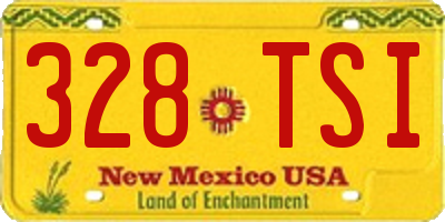 NM license plate 328TSI