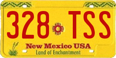 NM license plate 328TSS