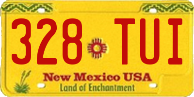NM license plate 328TUI