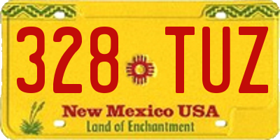 NM license plate 328TUZ