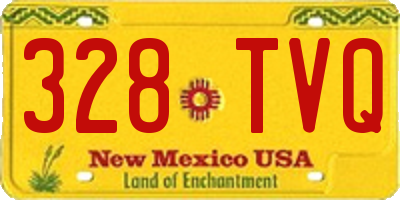 NM license plate 328TVQ