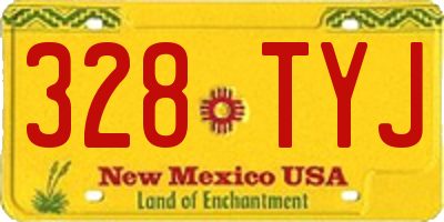 NM license plate 328TYJ