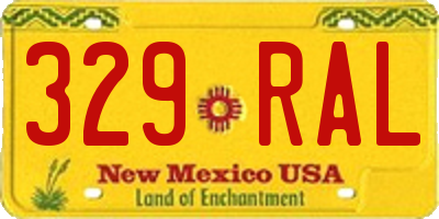 NM license plate 329RAL