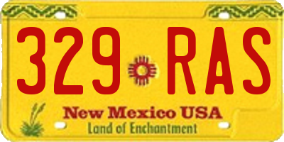 NM license plate 329RAS