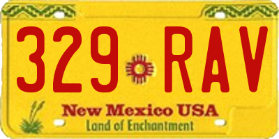 NM license plate 329RAV