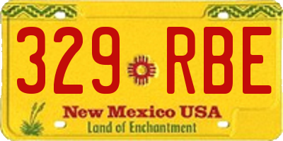NM license plate 329RBE