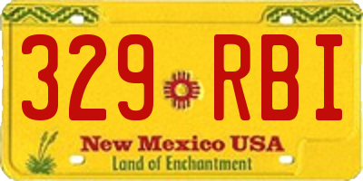 NM license plate 329RBI