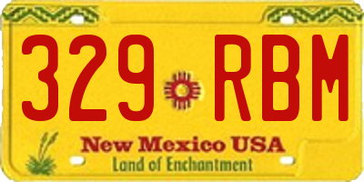 NM license plate 329RBM