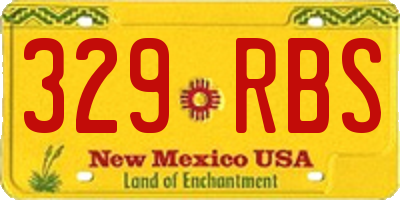 NM license plate 329RBS
