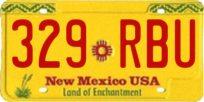 NM license plate 329RBU