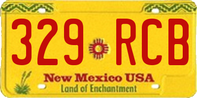 NM license plate 329RCB