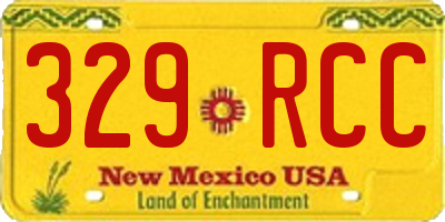 NM license plate 329RCC